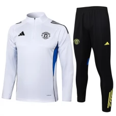 Manchester United FC Verryttelypuku 2025-26 - 1-4 Zip Valkoinen
