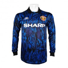 Manchester United FC Vieraspelipaita Retro 1992-93 Jalkapallo Pelipaidat Peliasut(L/S)