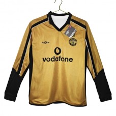 Manchester United FC Vieraspelipaita Retro Centenary 2001-02 Jalkapallo Pelipaidat Peliasut(L/S)