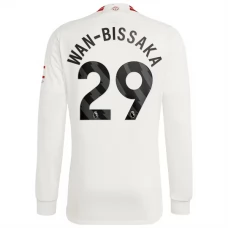 Manchester United FC Wan-Bissaka 29 Kolmas Pelipaita 2023-24 Jalkapallo Pelipaidat Peliasut(L/S)