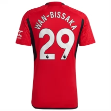 Manchester United FC Wan-Bissaka 29 Kotipelipaita 2023-24 Jalkapallo Pelipaidat Peliasut