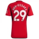 Manchester United FC Wan-Bissaka 29 Kotipelipaita 2023-24 Jalkapallo Pelipaidat Peliasut