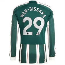 Manchester United FC Wan-Bissaka 29 Vieraspelipaita 2023-24 Jalkapallo Pelipaidat Peliasut(L/S)