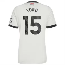 Manchester United FC Yoro 15 Kolmas Pelipaita 2024-25 Jalkapallo Pelipaidat Peliasut