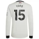 Manchester United FC Yoro 15 Kolmas Pelipaita 2024-25 Jalkapallo Pelipaidat Peliasut(L/S)