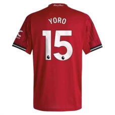 Manchester United FC Yoro 15 Kotipelipaita 2025-26 Jalkapallo Pelipaidat Peliasut