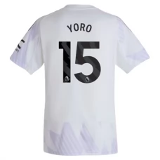 Manchester United FC Yoro 15 Vieraspelipaita 2025-26 Jalkapallo Pelipaidat Peliasut