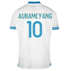Olympique de Marseille Aubameyang 10 Kotipelipaita 2023-24 Jalkapallo Pelipaidat Peliasut