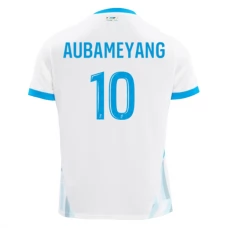 Olympique de Marseille Aubameyang 10 Kotipelipaita 2024-25 Jalkapallo Pelipaidat Peliasut
