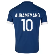Olympique de Marseille Aubameyang 10 Vieraspelipaita 2023-24 Jalkapallo Pelipaidat Peliasut
