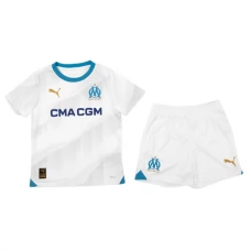 Olympique de Marseille Lasten Kotipelipaita 2023-24 Jalkapallo Pelipaidat Peliasut