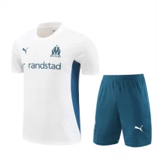Olympique de Marseille Lasten Treenipaita Suits 2024-25 - Shorts Valkoinen