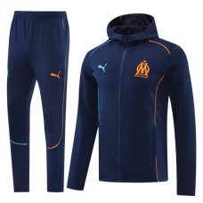 Olympique de Marseille Treenitakki Suits 2024-25 - Huppari Dark Sininen