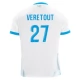 Olympique de Marseille Veretout 27 Kotipelipaita 2024-25 Jalkapallo Pelipaidat Peliasut
