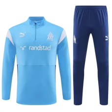 Olympique de Marseille Verryttelypuku 2023-24 - 1-4 Zip Laivastonsininen
