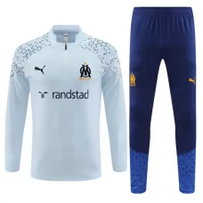 Olympique de Marseille Verryttelypuku 2023-24 - 1-4 Zip Light Sininen