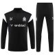 Olympique de Marseille Verryttelypuku 2023-24 - 1-4 Zip Musta Valkoinen