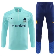 Olympique de Marseille Verryttelypuku 2023-24 - 1-4 Zip Sininen