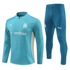 Olympique de Marseille Verryttelypuku 2024-25 - 1-4 Zip Sininen