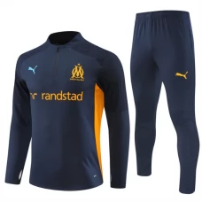 Olympique de Marseille Verryttelypuku 2024-25 - 1-4 Zip Sininen