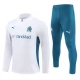 Olympique de Marseille Verryttelypuku 2024-25 - 1-4 Zip Valkoinen