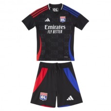 Olympique Lyonnais Lasten Vieraspelipaita 2024-25 Jalkapallo Pelipaidat Peliasut