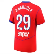 Paris Saint Germain B.Barcola 29 Kolmas Pelipaita 2025-26 Jalkapallo Pelipaidat Peliasut