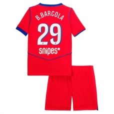 Paris Saint Germain B.Barcola 29 Lasten Kolmas Pelipaita 2025-26 Jalkapallo Pelipaidat Peliasut