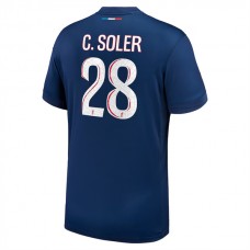 Paris Saint Germain C.Soler 28 Kotipelipaita 2024-25 Jalkapallo Pelipaidat Peliasut
