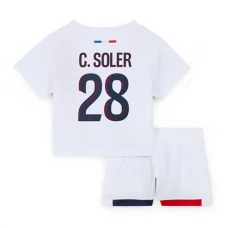 Paris Saint Germain C.Soler 28 Lasten Vieraspelipaita 2024-25 Jalkapallo Pelipaidat Peliasut