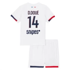 Paris Saint Germain D.Doue 14 Lasten Vieraspelipaita 2025-26 Jalkapallo Pelipaidat Peliasut