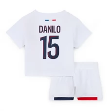 Paris Saint Germain Danilo 15 Lasten Vieraspelipaita 2024-25 Jalkapallo Pelipaidat Peliasut