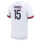 Paris Saint Germain Danilo 15 Vieraspelipaita 2024-25 Jalkapallo Pelipaidat Peliasut