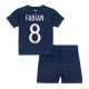 Paris Saint Germain Fabian 8 Lasten Kotipelipaita 2023-24 Jalkapallo Pelipaidat Peliasut