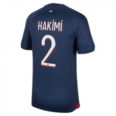 Paris Saint Germain Hakimi 2 Kotipelipaita 2023-24 Jalkapallo Pelipaidat Peliasut