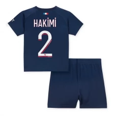 Paris Saint Germain Hakimi 2 Lasten Kotipelipaita 2023-24 Jalkapallo Pelipaidat Peliasut