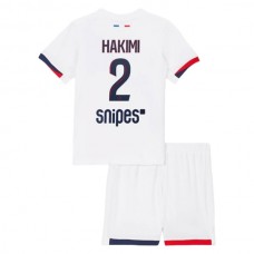 Paris Saint Germain Hakimi 2 Lasten Vieraspelipaita 2025-26 Jalkapallo Pelipaidat Peliasut