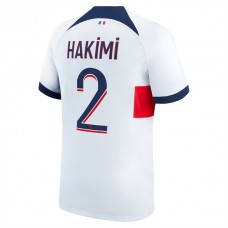 Paris Saint Germain Hakimi 2 Vieraspelipaita 2023-24 Jalkapallo Pelipaidat Peliasut