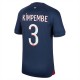 Paris Saint Germain Kimpembe 3 Kotipelipaita 2023-24 Jalkapallo Pelipaidat Peliasut