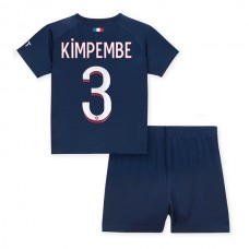 Paris Saint Germain Kimpembe 3 Lasten Kotipelipaita 2023-24 Jalkapallo Pelipaidat Peliasut