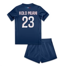Paris Saint Germain Kolo Muani 23 Lasten Kotipelipaita 2024-25 Jalkapallo Pelipaidat Peliasut