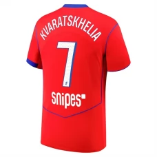 Paris Saint Germain Kvaratskhelia 7 Kolmas Pelipaita 2025-26 Jalkapallo Pelipaidat Peliasut