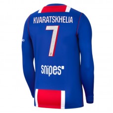 Paris Saint Germain Kvaratskhelia 7 Kotipaita 2026-27 Pelipaita Long Sleeve