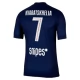 Paris Saint Germain Kvaratskhelia 7 Kotipelipaita 2025-26 Jalkapallo Pelipaidat Peliasut
