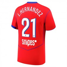 Paris Saint Germain L.Hernandez 21 Kolmas Pelipaita 2025-26 Jalkapallo Pelipaidat Peliasut