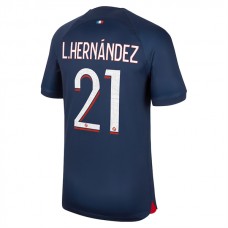 Paris Saint Germain L.Hernandez 21 Kotipelipaita 2023-24 Jalkapallo Pelipaidat Peliasut