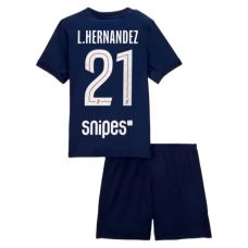 Paris Saint Germain L.Hernandez 21 Lasten Kotipelipaita 2025-26 Jalkapallo Pelipaidat Peliasut