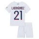 Paris Saint Germain L.Hernandez 21 Lasten Vieraspelipaita 2023-24 Jalkapallo Pelipaidat Peliasut