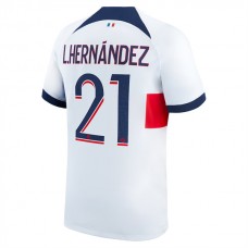 Paris Saint Germain L.Hernandez 21 Vieraspelipaita 2023-24 Jalkapallo Pelipaidat Peliasut