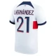 Paris Saint Germain L.Hernandez 21 Vieraspelipaita 2023-24 Jalkapallo Pelipaidat Peliasut